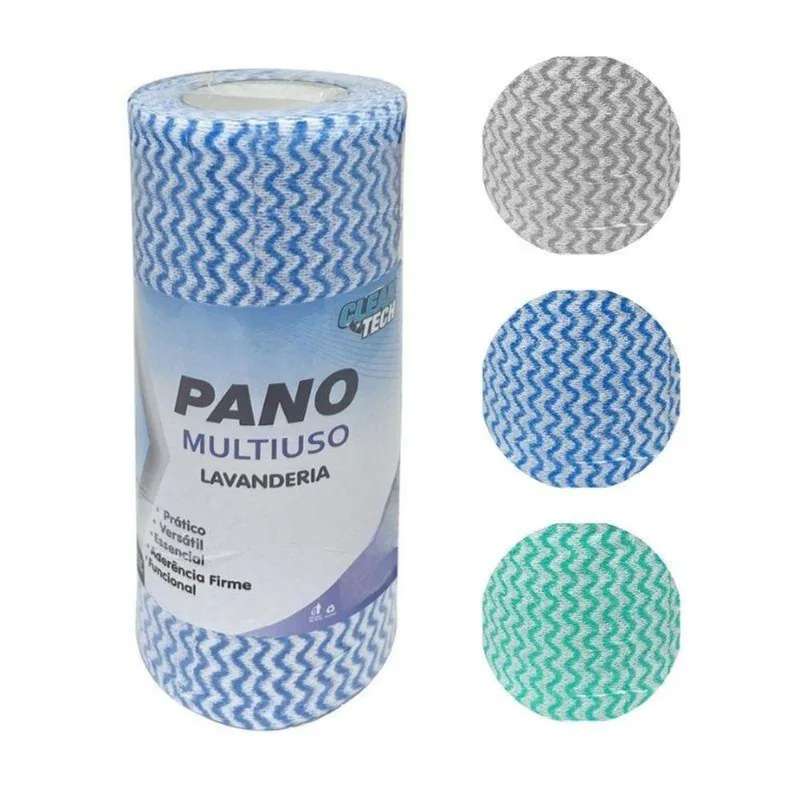 Rolo De Pano Multiuso Limpeza Em Geral 100 Folhas 25cmx30cm