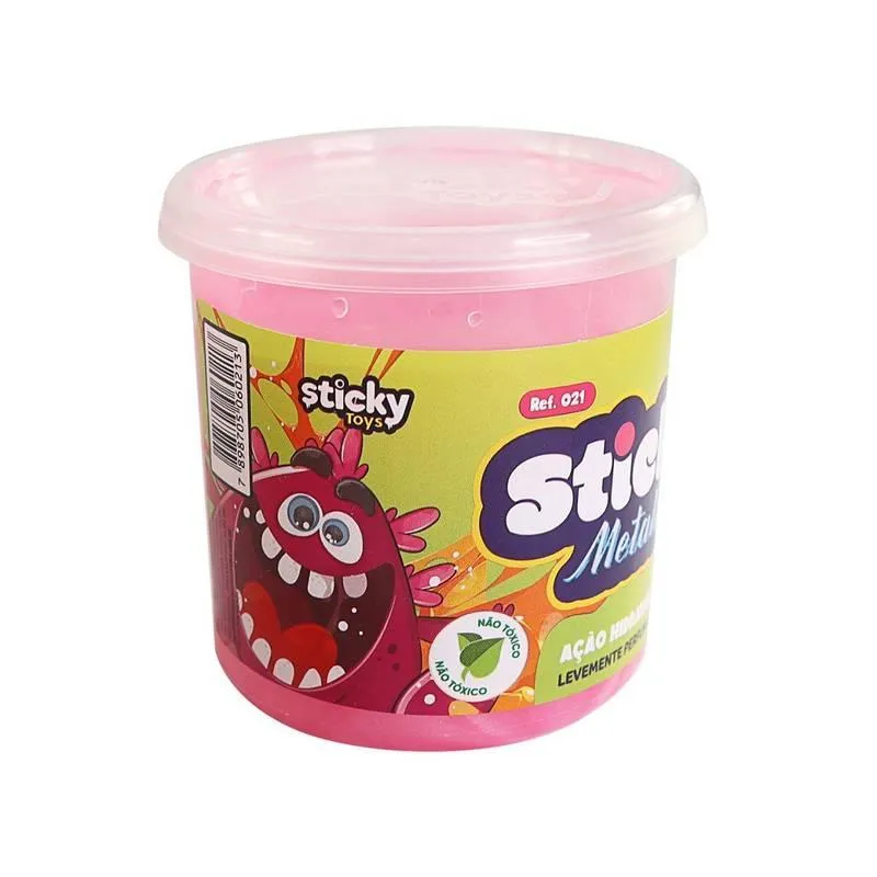 Pote De Slime Geleca 130 Gramas Metálico Elástico Atóxico