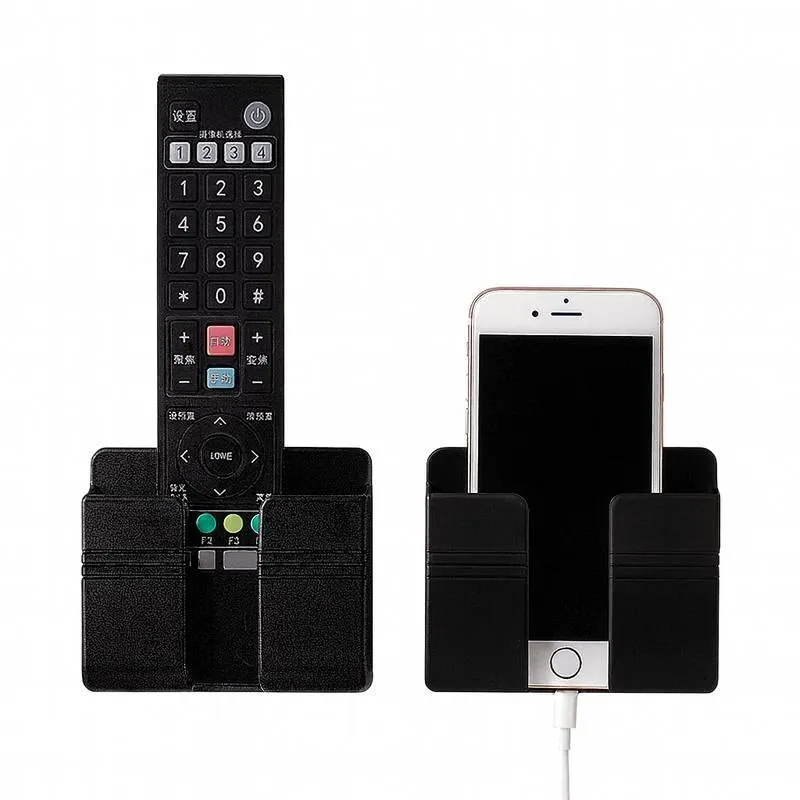 Suporte Multiuso De Parede Preto Celular Ou Controle Remoto