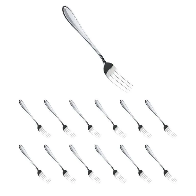 Jogo De Garfos De Sobremesa Jogo Com 12 Garfo De Sobremesa Aço Inox Com Acabamento Polido Inox Yeet