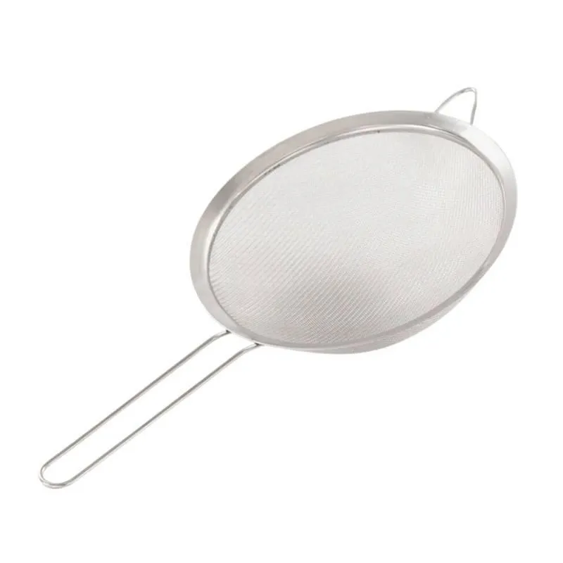 Peneira De Cozinha Aço Inox 19cm X 08cm Com Apoio Lateral