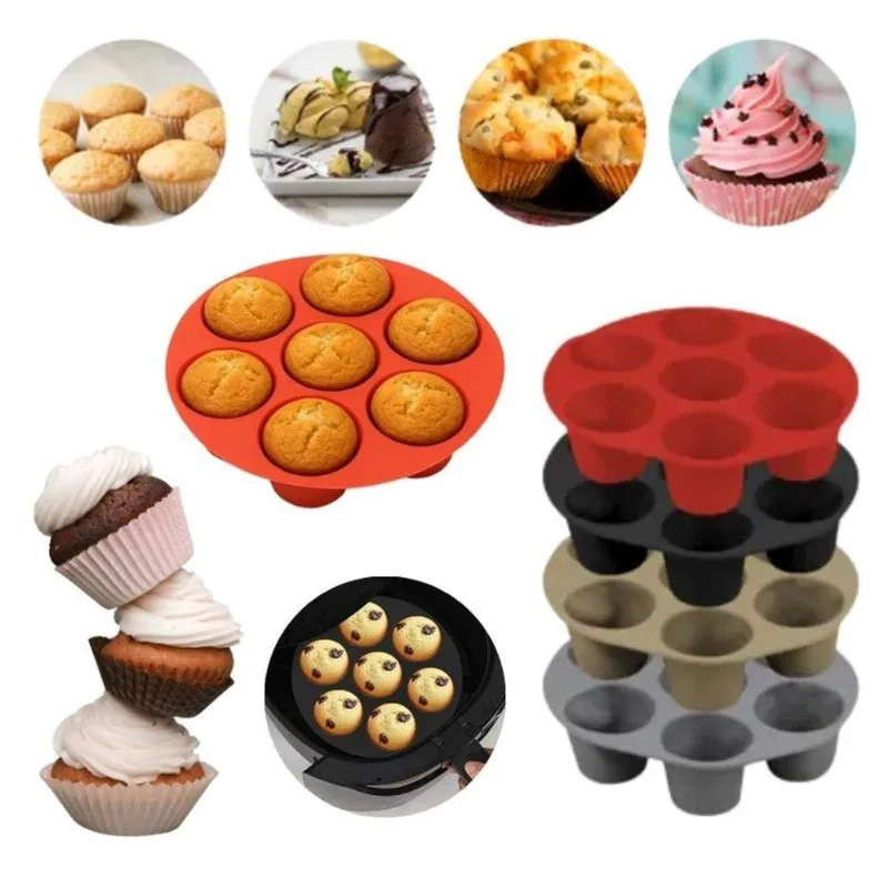 Forma Para Cupcake Muffins Pudim Bolinho 18cm Silicone Transparente Antiaderente Top Rio Comercial