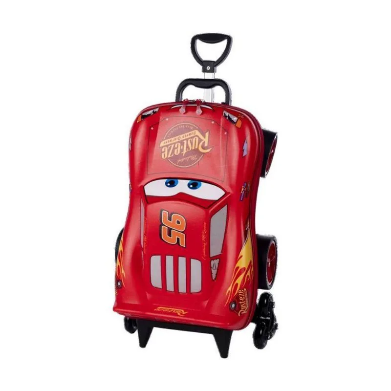 Mala De Viagem Infantil Com Rodinha Cars Mcqueen 3d