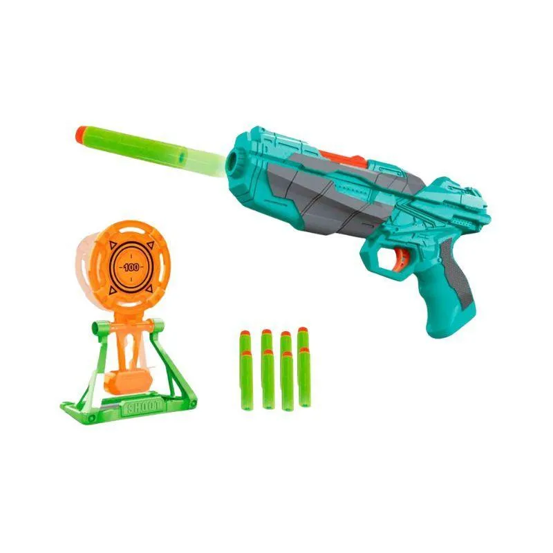 Lançador De Brinquedo Lançador 08 Dardos E 01 Alvo
