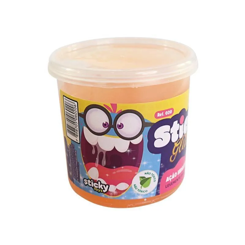 Kit 10 Potes De Slime Geleca 130g Glitter Elástico Atóxico