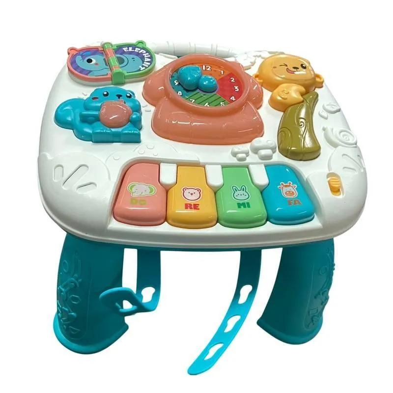 Mesa De Atividades Sensorial Infantil Musical Com Suporte