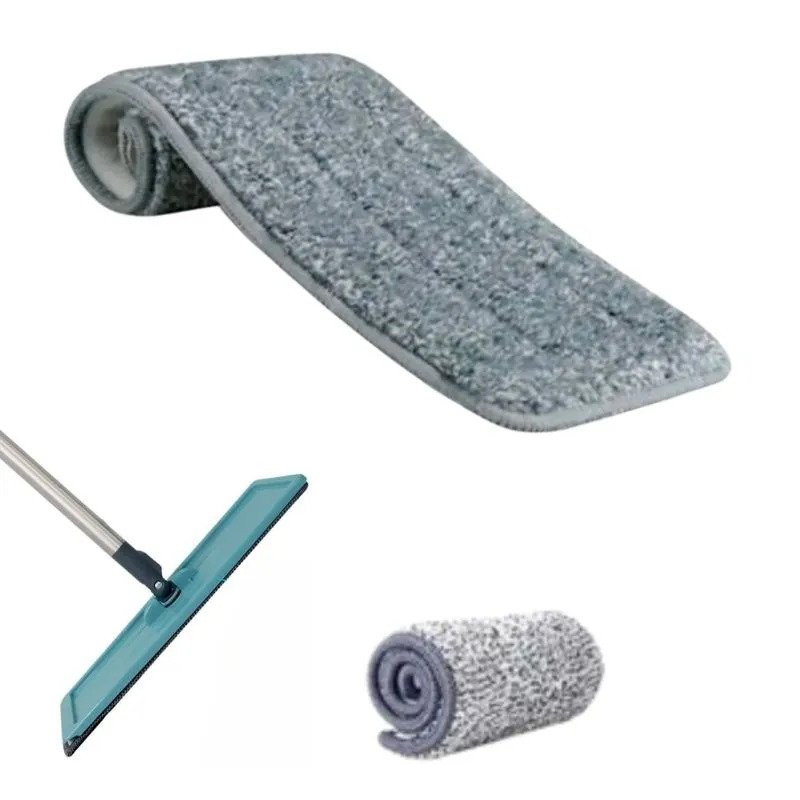 Kit com 06 Refil 32cm x 12cm de Microfibra para Mop Flat
