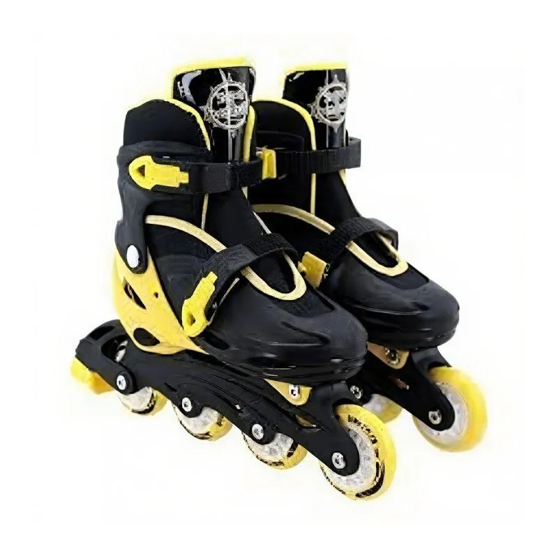 Patins Infantil Preto 30 Ao 33 Com Equipamento De Proteção
