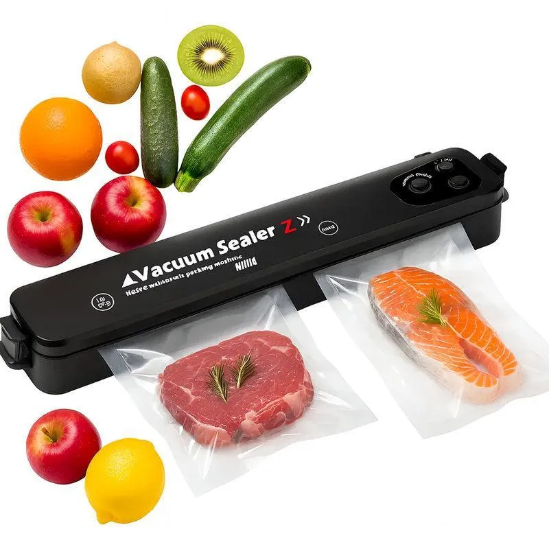 Seladora Portátil Bivolt Vácuo De Alimentos 90w Dupla Função