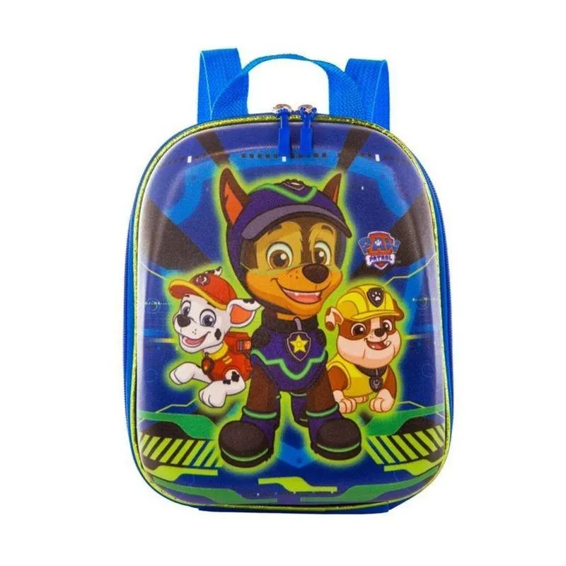 Mochila Escolar Max Toy Chase Spy EVA e Poliéster Azul Infantil