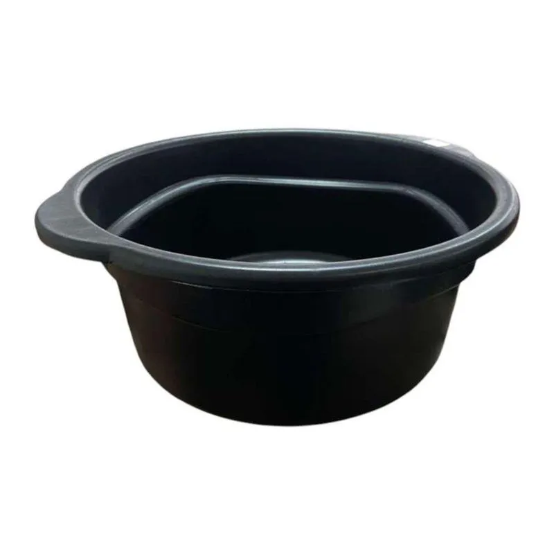 Bacia Redonda 35l Lavanderia Cozinha Banheiro Polipropileno Pp Preto