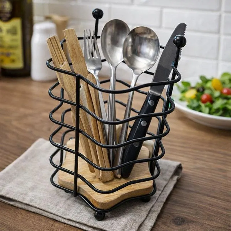 Porta Talher Aramado Ecowood 15,5cm Cozinha Bar Restaurante