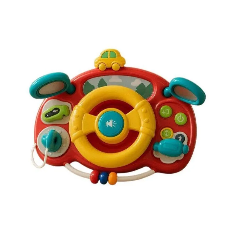 Brinquedo Volante Infantil Interativo Com Som Luzes E Funções Educativas Lua De Cristal