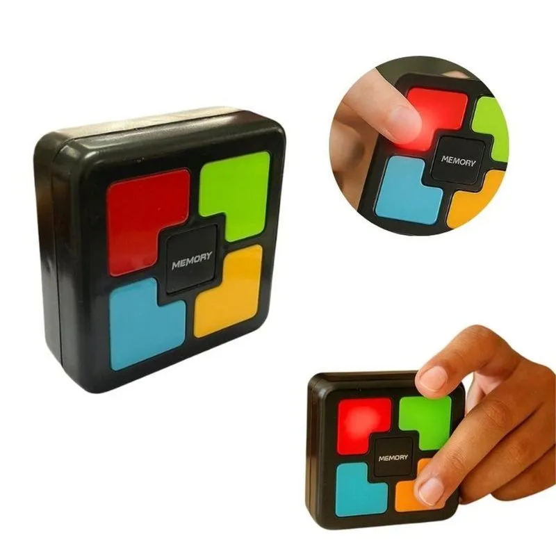 Jogo De Memória Portátil Com Luz E Som Raciocínio Rápido Multicolorido Unik