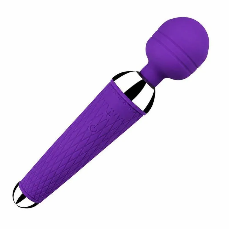 Massageador Feminino Silicone Roxo 10 Modos De Vibracao Via Usb Portatil