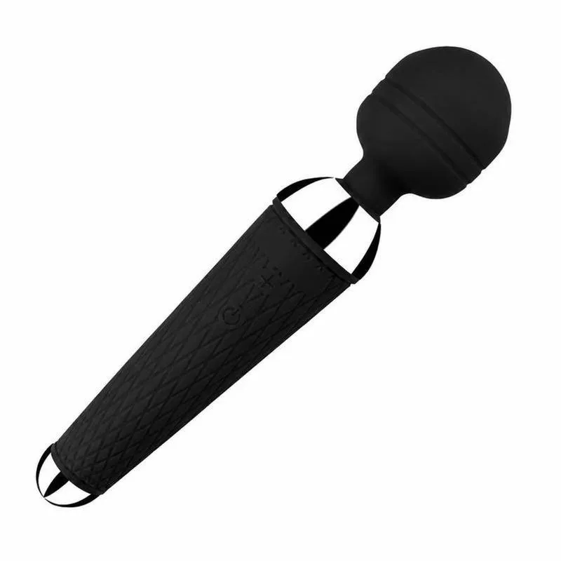 Massageador Feminino Silicone Preto 10 Modos De Vibracao Recarregavel Via Usb