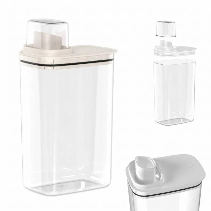 Dispenser Sabão Flow 2,3l Sistema Anti Desperdício Com Tampa Dosador Transparente Ou