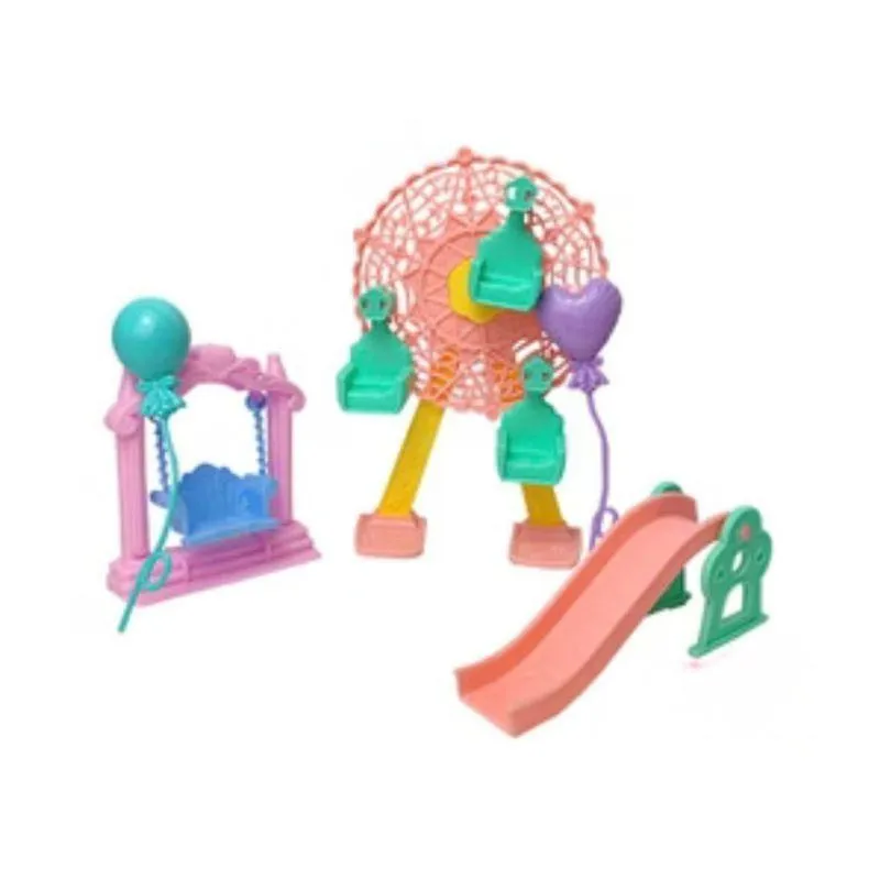 Brinquedo Mini Paraíso Infantil Com Roda Gigante Balanço Escorregador E Balões Dute Brasil