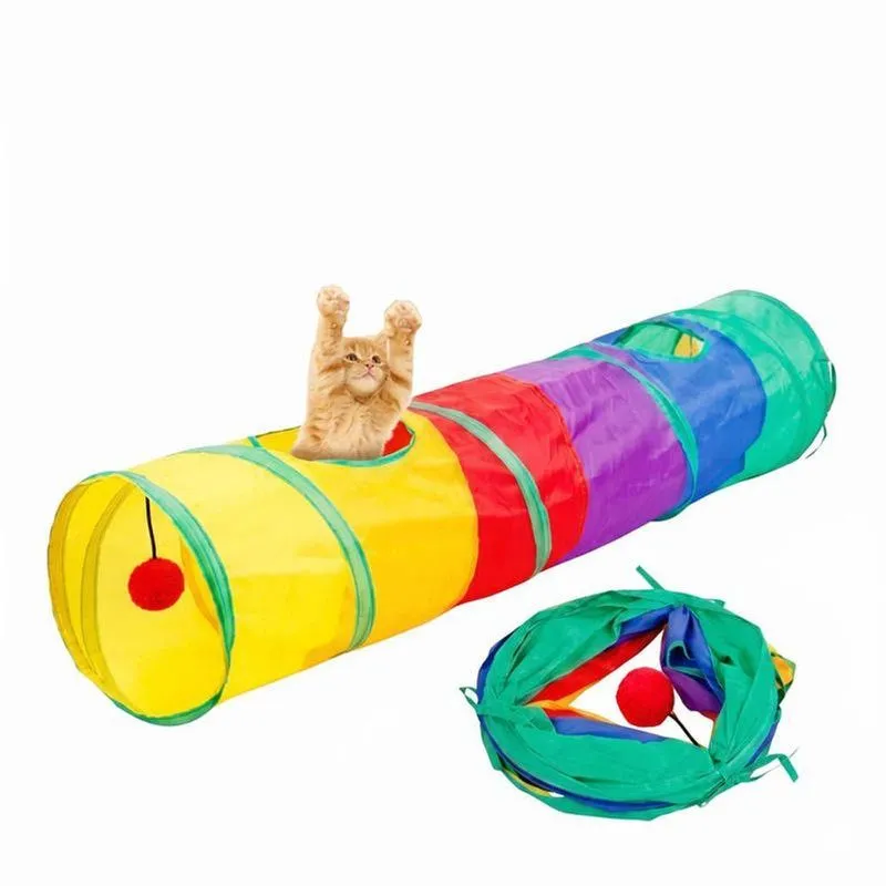 Kit Túnel Para Pets Buppy Pet Reto Gatos Plástico E Metal 1,15m