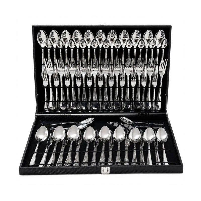 Jogo De Talheres Prime 76 Peças Aço Inox Espelhado Para Mesa Inox Fratelli