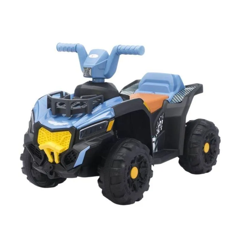 Quadriciclo Elétrico Infantil Adventure 6V Com Farol LED Azul Unitoys