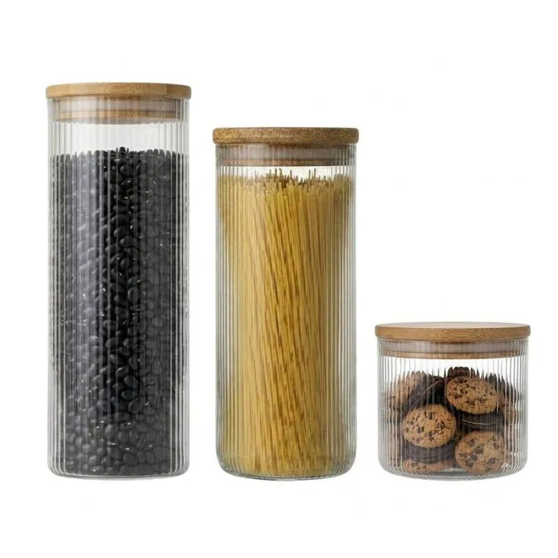 Kit Pote Hermético Redondo Vidro Borossilicato Vedação Hermética Para Cozinha Transparente Lehavi
