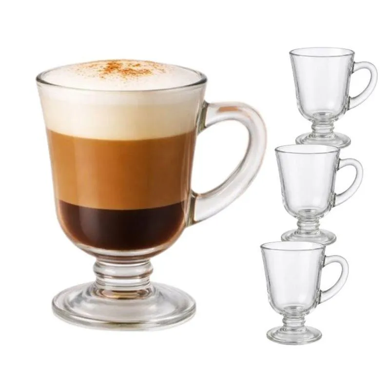 Conjunto De Canecas Fratelli Para Café Expresso Vidro Transparente 120ml 04 Unidades