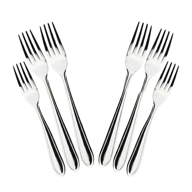 Conjunto De Garfos Angra 18 Peças Aço Inox Polido Inox Lehaví