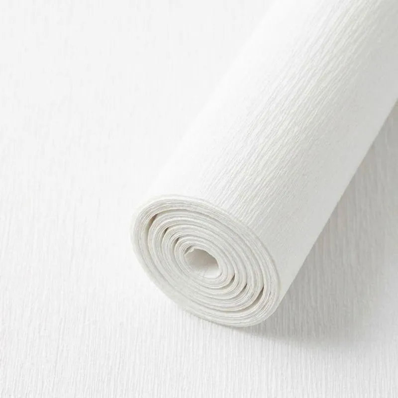 Papel Crepom Branco 48cm X 200cm Kit 40 Rolos Para Artesanato E Decoracao