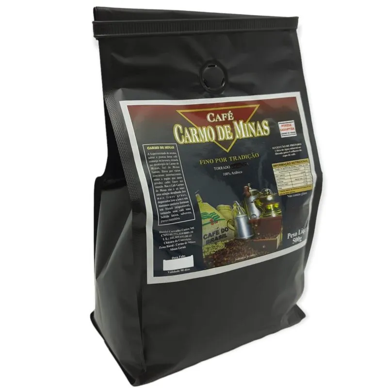 Café Especial Torrado Em Grãos Carmo De Minas 500g Black