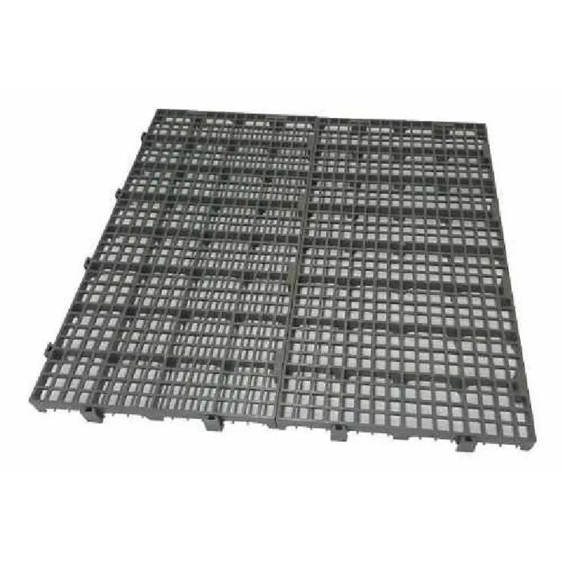 Kit 24 Pisos Plastico Cinza Estrado 50X25Cm