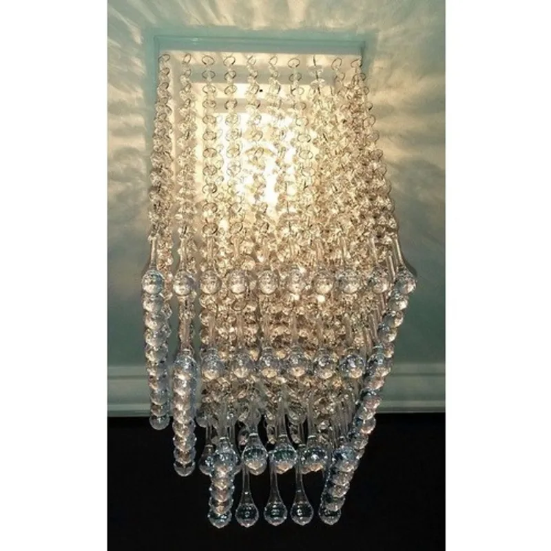 Decoração de Sala de Estar Plafon Lustre De Cristal Acrílico Luminaria Moderna Decorar Recepção Iluminar Ambiente Moderno Hall 19x38cm - Viena