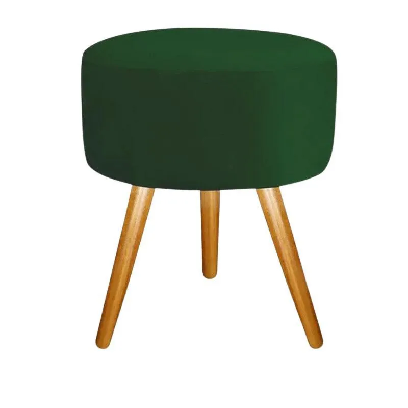 Puf, Puff Para Sala Pé Palito Verde Militar 50 Cm Altura