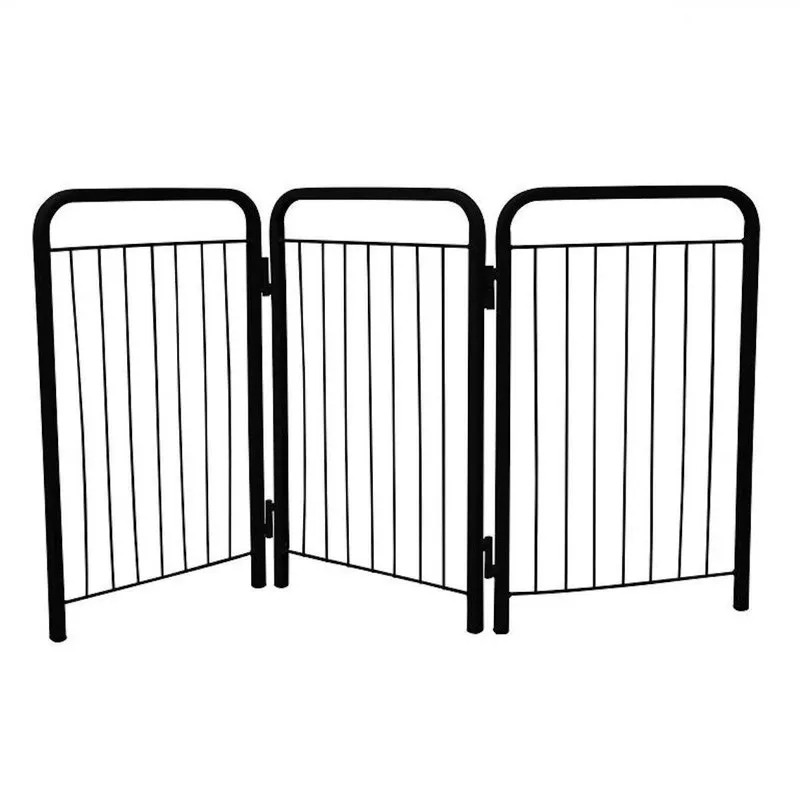 Portão Cercado Grade Porta P/ Cão Bebe E Pets - Preto