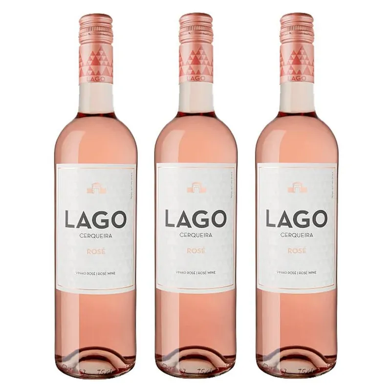 Kit 3 Unidades Vinho Lago Verde Doc Rosé 750ml