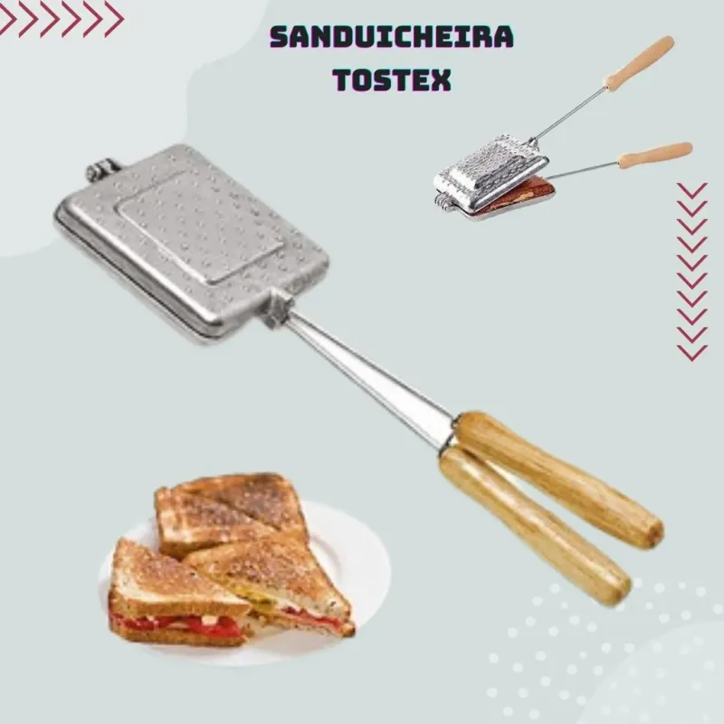 Sanduicheira Grelhada Panini Maker Com Cabo Isolado Madeira - Mafua Info