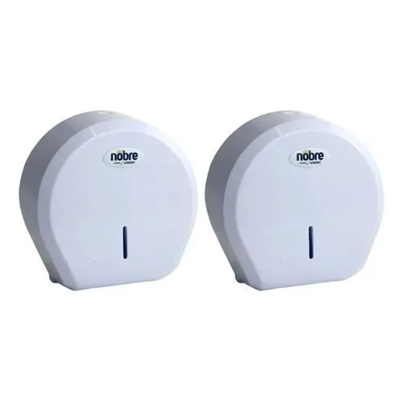 Kit 2 Dispenser De Papel Higiênico Em Rolo 200 A 500M Nobre