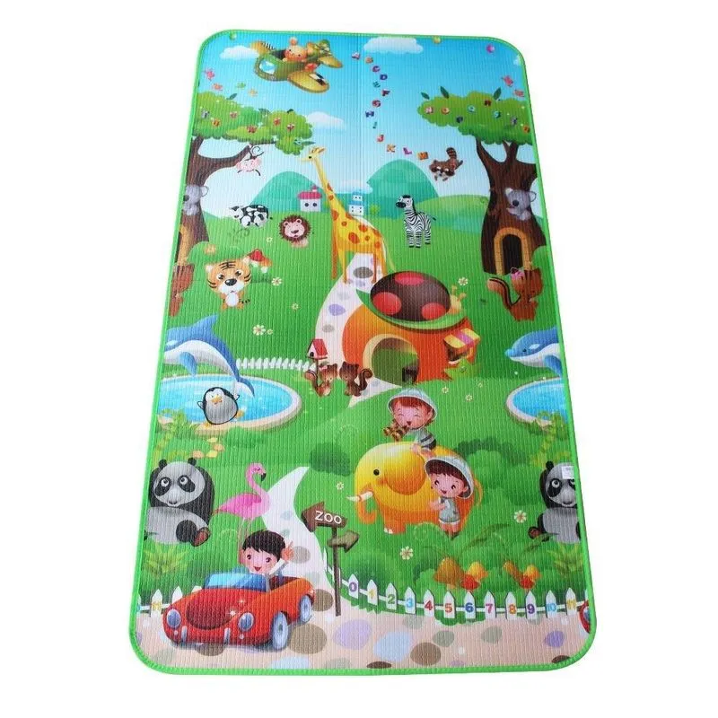 Tapete De Atividades Bebe Zoológico 1,80x1,00 Colchoado