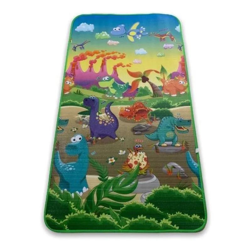 Tapete De Atividades Bebe Dinossauros 1,80x1,00 Colchoado