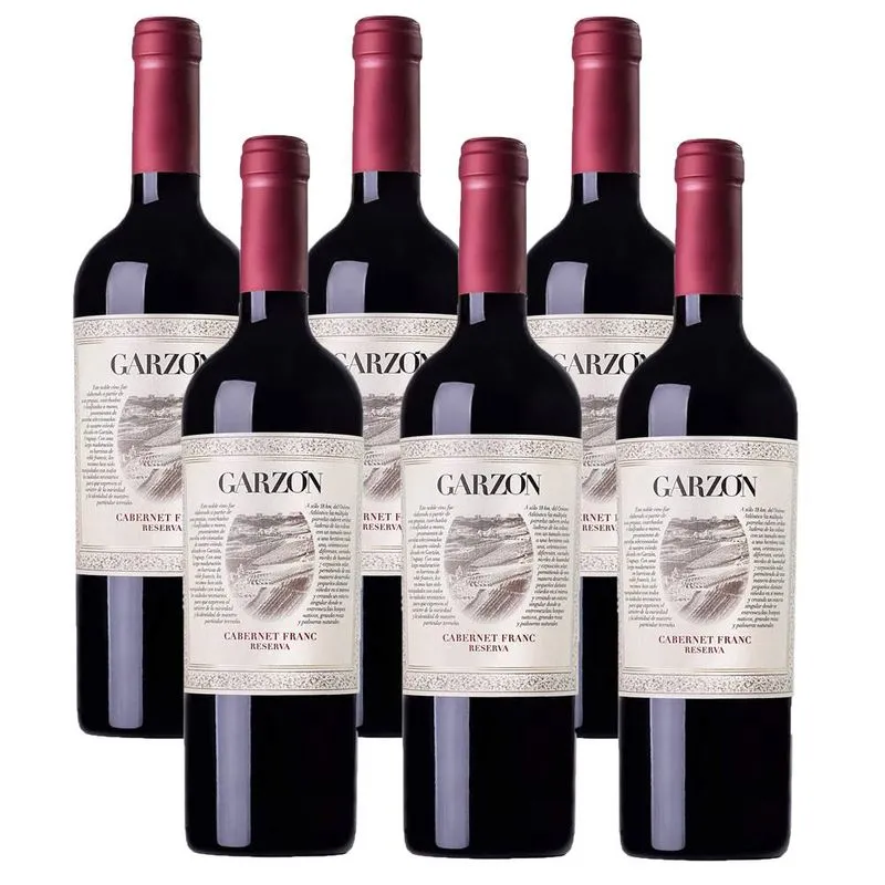 Kit 06 Unidades Vinho Garzón Reserva Cabernet Franc 750ml