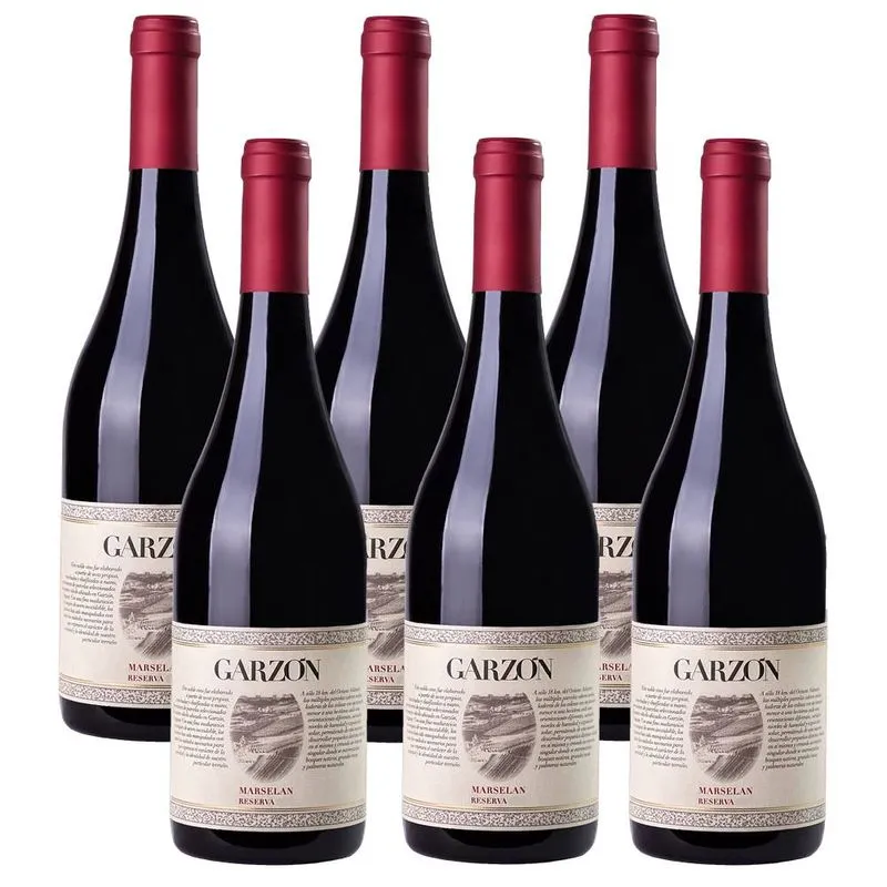 Kit 06 Unidades Vinho Garzón Reserva Marselan 750ml