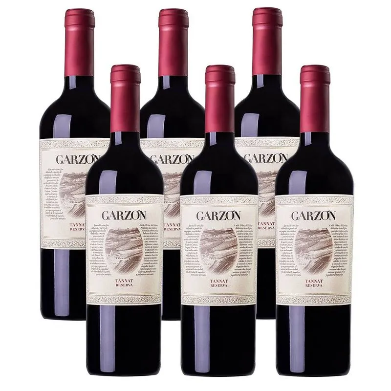Kit 06 Unidades Vinho Garzón Reserva Tannat 750ml