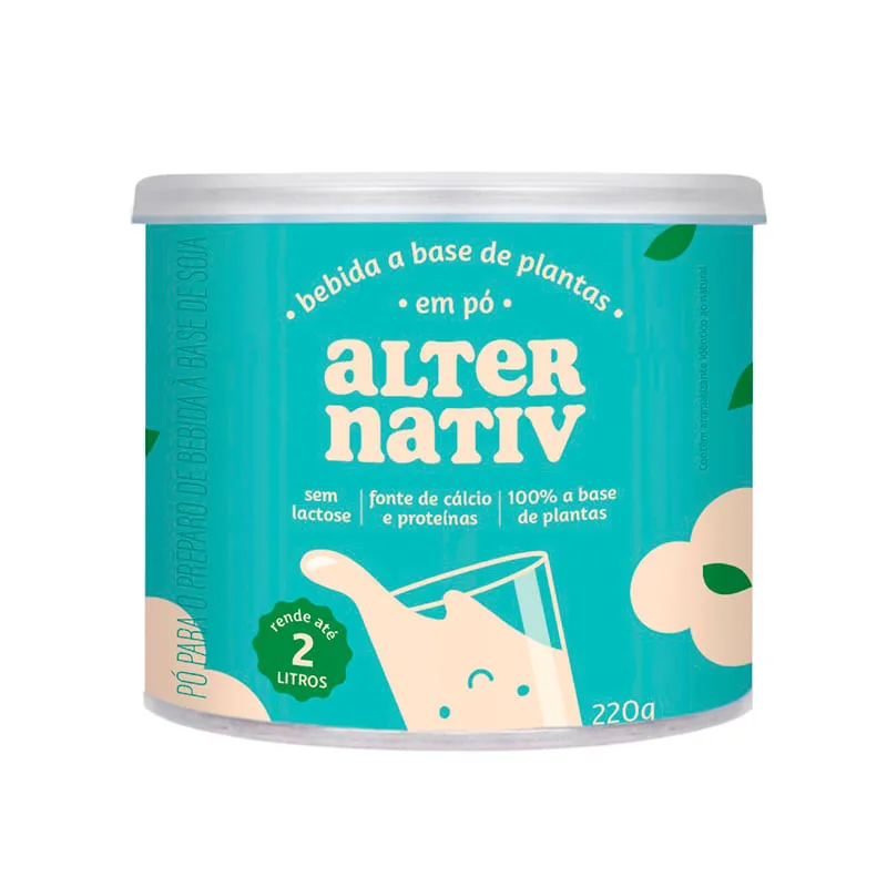 Leite Vegetal Em Pó Alternativ A Base De Plantas Mais Mu 220g