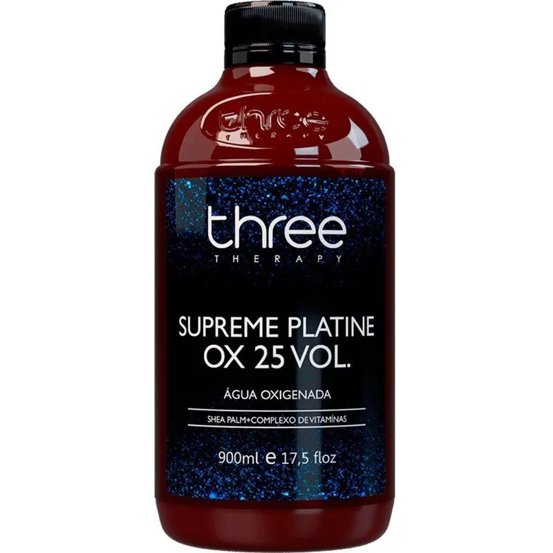 Água Oxigenada Three Therapy Supreme Platine Ox 25 Vol 900ml