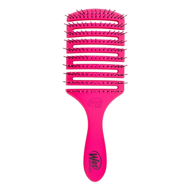 Escova de Cabelo Raquete WetBrush Flex Dry Rosa 1 Un