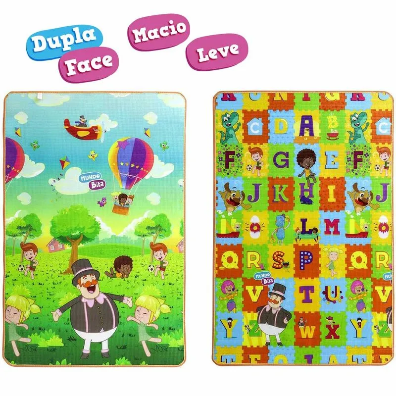 Tapete Para Atividades Mundo Bita Parque 180x120 Cm Pecci E Pecci