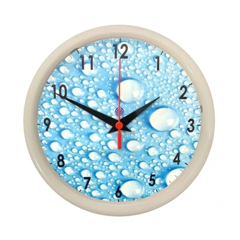 Relógio de Parede Água Branco 25cm Plasfort
