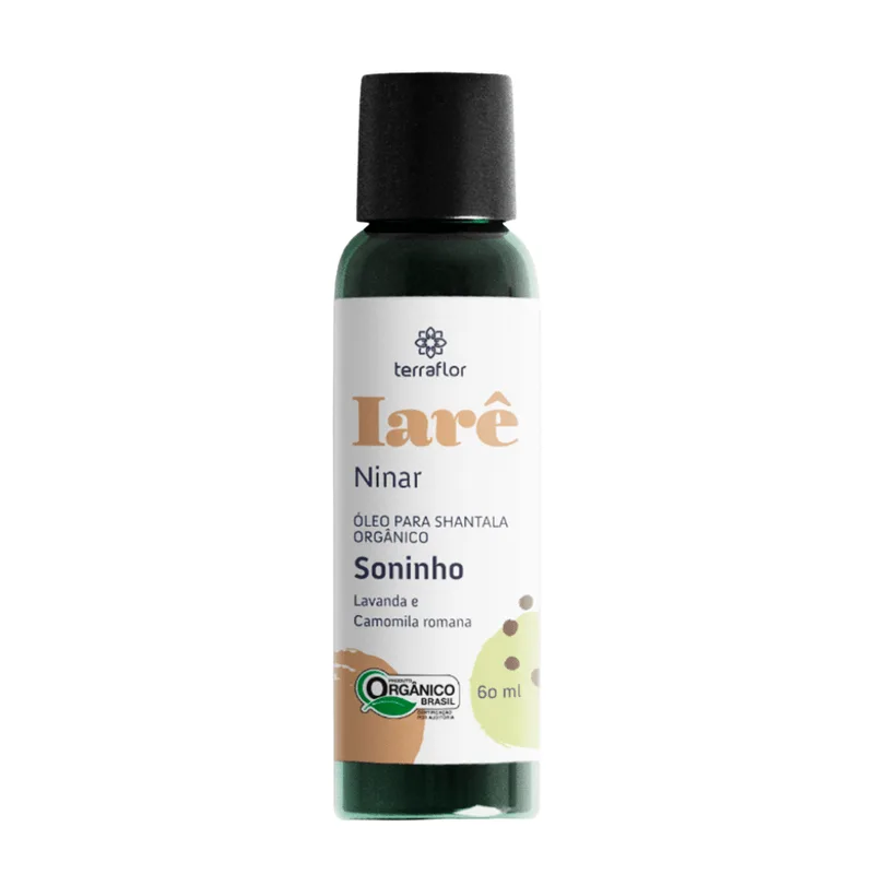 Óleo Para Shantala Orgânico Soninho Lavanda E Camomila Iarê 60ml - Terraflor
