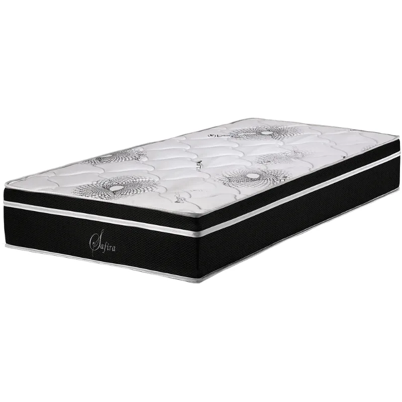Colchão Polar Solteiro D28 Safira 88x188cm Preto Preto