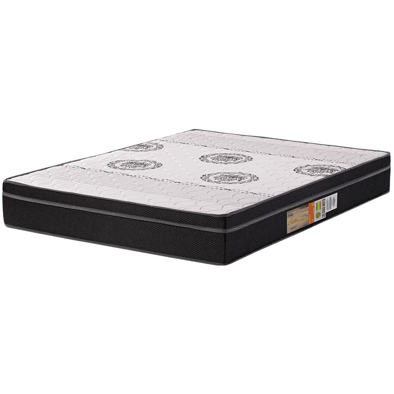 Colchão Casal Polar D28 Orthoface 138x188cm Preto Chumbo Preto Chumbo